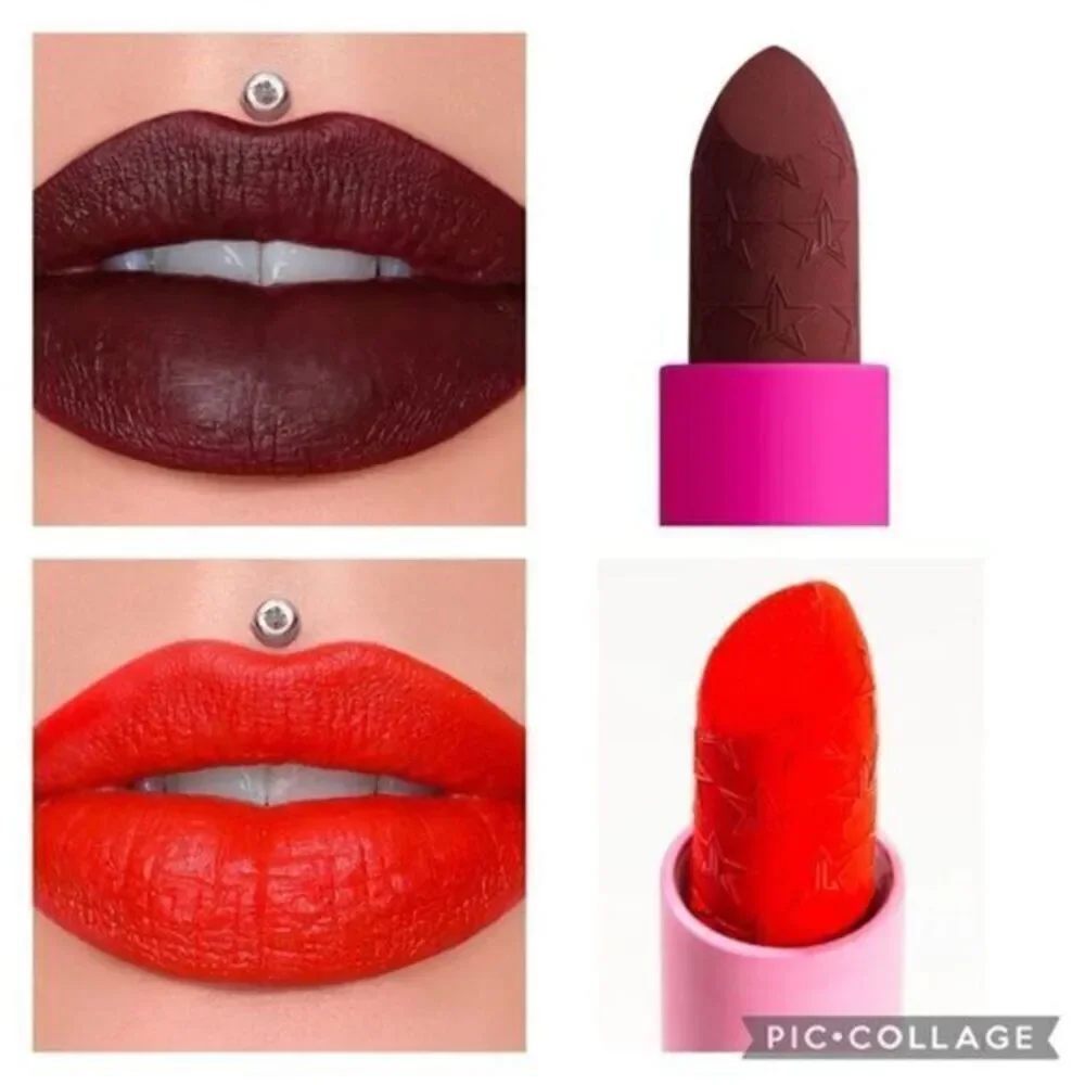 NIB Jeffree Star 2 Velvet Trap Lipstick - Chocolate Fondue & Communion Wine